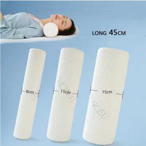 Round Head Memory Foam Pillow – Slow Rebound, Soft Support for Neck, Waist & Legs