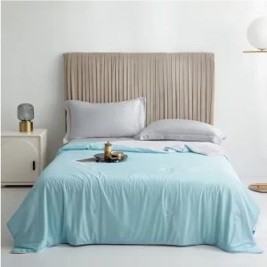 Cooling Blanket for Bed – Silky Lightweight Summer Quilt with Double-Sided Cooling Fabric, Air Condition Comforter