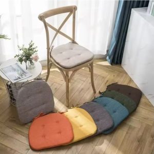 Chair Cushions with Ties – Multi-Color Dining Chair Pads | Soft Sponge Seat Cushion for Kitchen, Garden, Outdoor or Patio Use