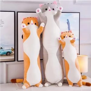 Lovely Husky Side Sleeping Body Pillow – 50-130cm Soft Long Plush Pillow for Bed, Sofa, Home Decor – Perfect Gift for Friends, Classmates, Birthday Present